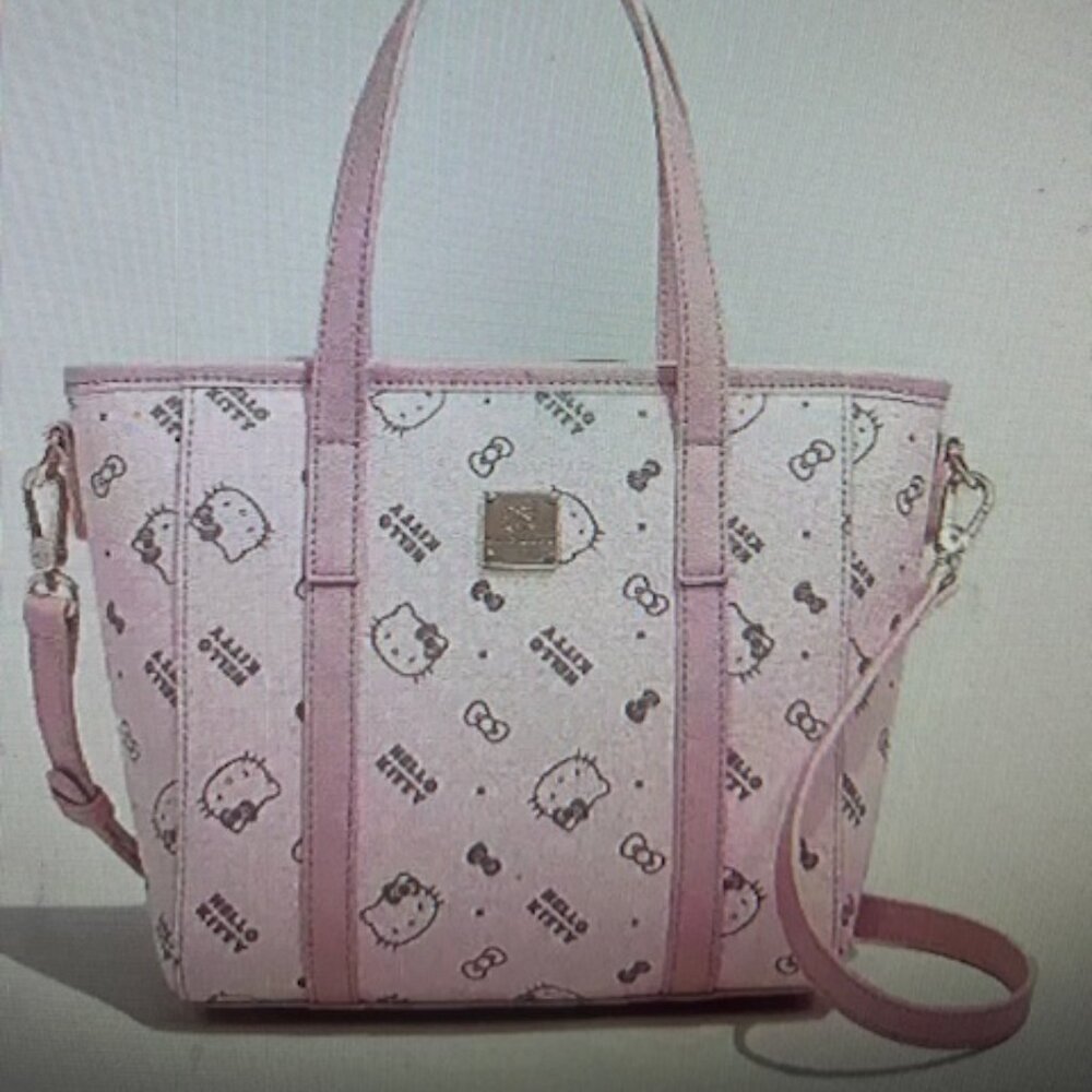 Hello Kitty Leather Handbag, Pink#